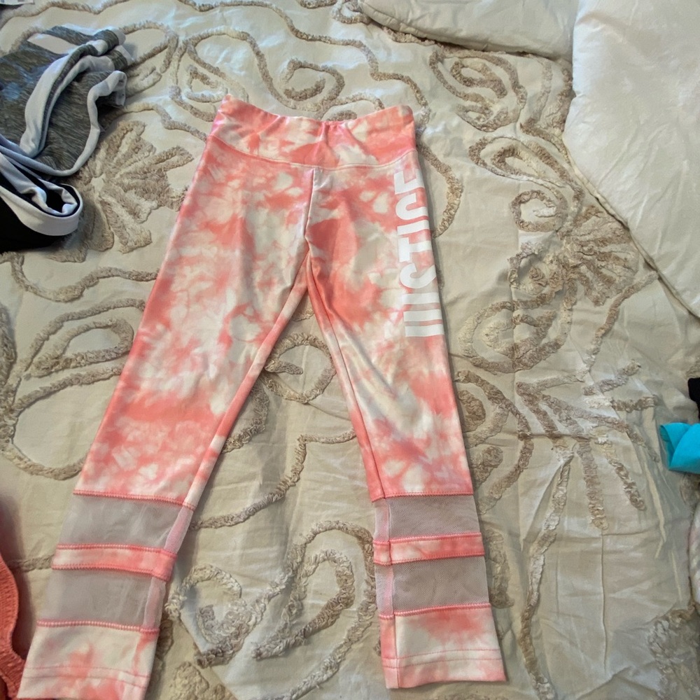 2 pair of girls Justice leggings.